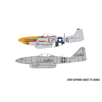 MESSERSCHMITT ME 262A-1A Y P-51D MUSTANG AIRFIX 1/72