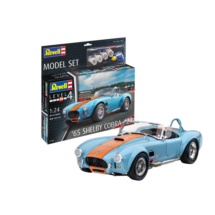 KIT CON PINTURAS SHELBY COBRA 427 1965 REVELL 1/24