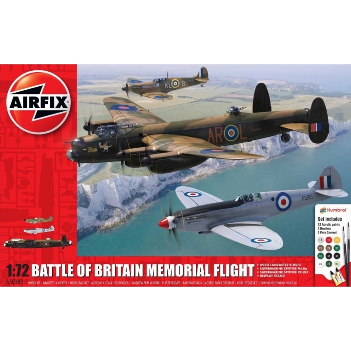 3 AVIONES BATTLE OF BRITAIN MEMORIAL FLIGHT AIRFIX 1/72