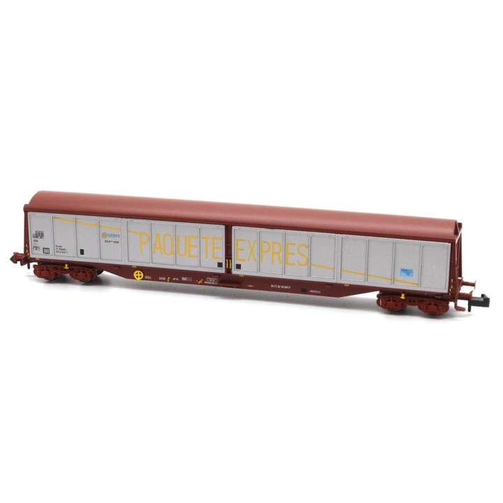 VAGÓN DDJP PAQUETE EXPRES ÓXIDO-PLATA RENFE MFTRAIN N32034 ESCALA N