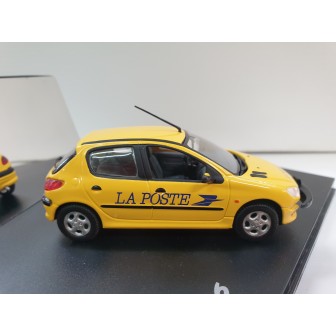 PEUGEOT 206 LA POSTE AMARILLO NOREV 1/43