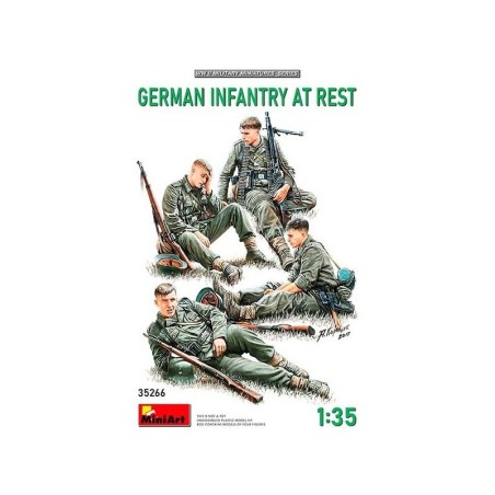 INFANTERIA ALEMANA DESCANSANDO MINIART 35266 ESCALA 1/35