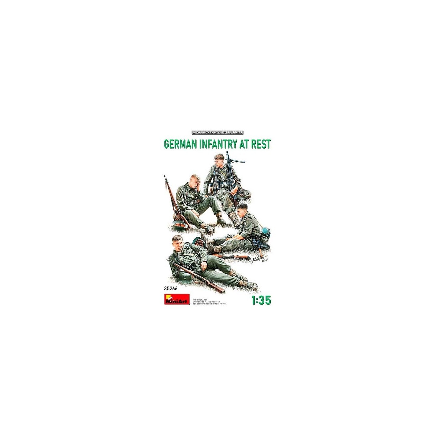 INFANTERIA ALEMANA DESCANSANDO MINIART 35266 ESCALA 1/35