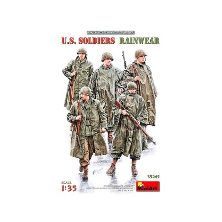 SOLDADOS ESTADOUNIDENSES BAJO LA LLUVIA MINIART35245 ESCALA 1/35