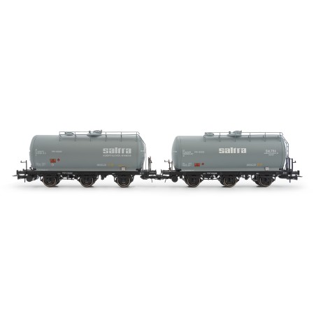 SET 2 VAGONES CISTERNA SALTRA" RENFE ELECTROTREN HE6051 ESCALA H0"