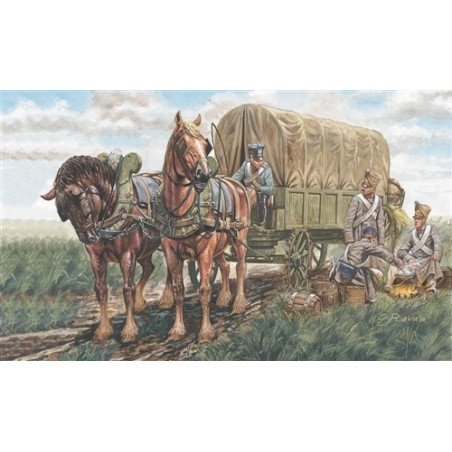 CARROMATO DE PROVISIONES FRANCES ITALERI 1/32