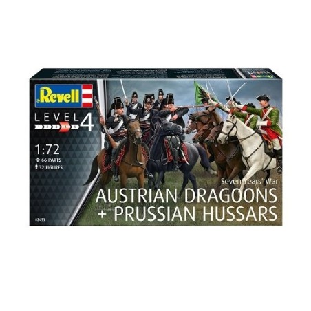 AUSTRIAN DRAGOONS + PRUSSIAN HUSSARS REVELL 1/72