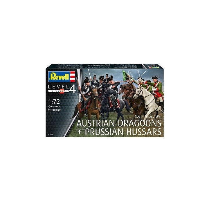 AUSTRIAN DRAGOONS + PRUSSIAN HUSSARS REVELL 1/72