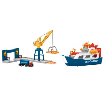 BUQUE DE CARGA Y GRUA PORTUARIA MARKLIN MY WORLD 72223