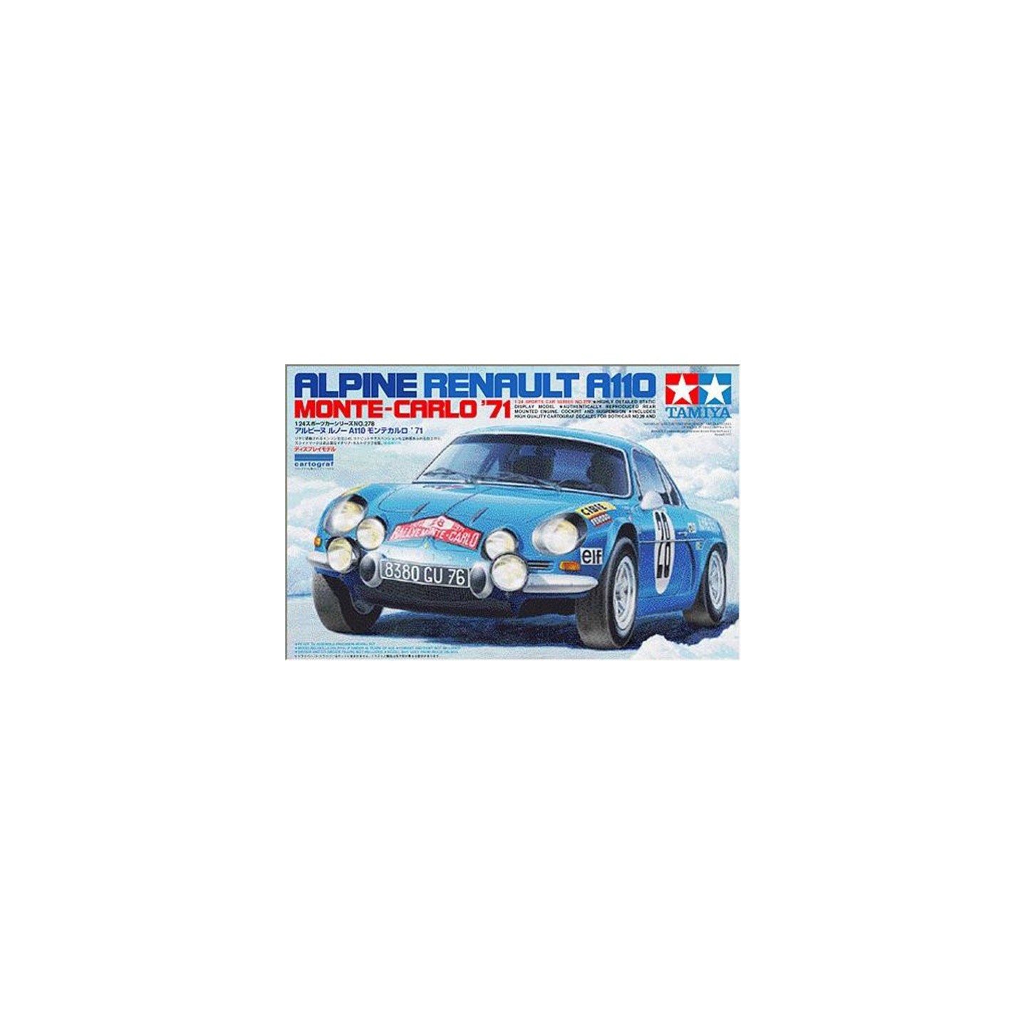 RENAULT ALPINE A110 MONTE-CARLO 1971 TAMIYA 1/24