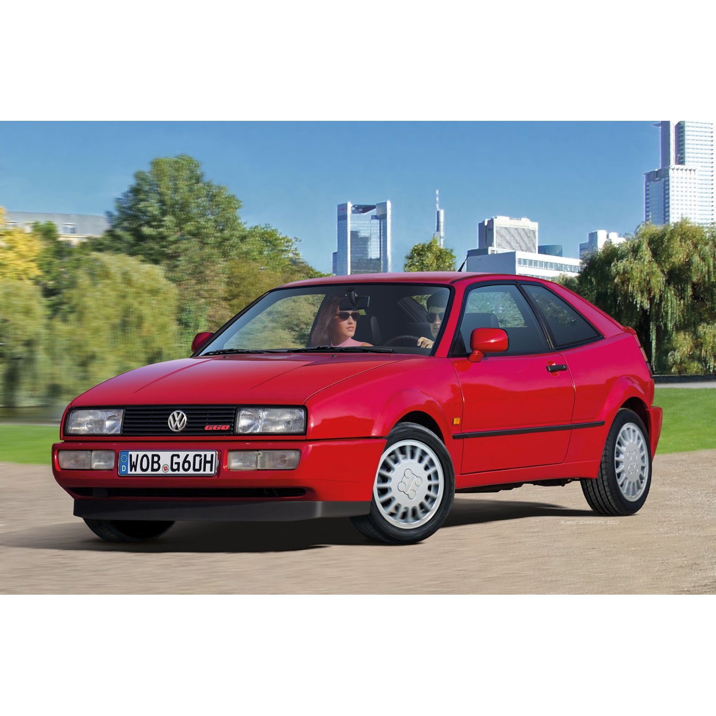 KIT CON PINTURAS WOLKSWAGEN CORRADO REVELL 05666 ESCALA 1/24