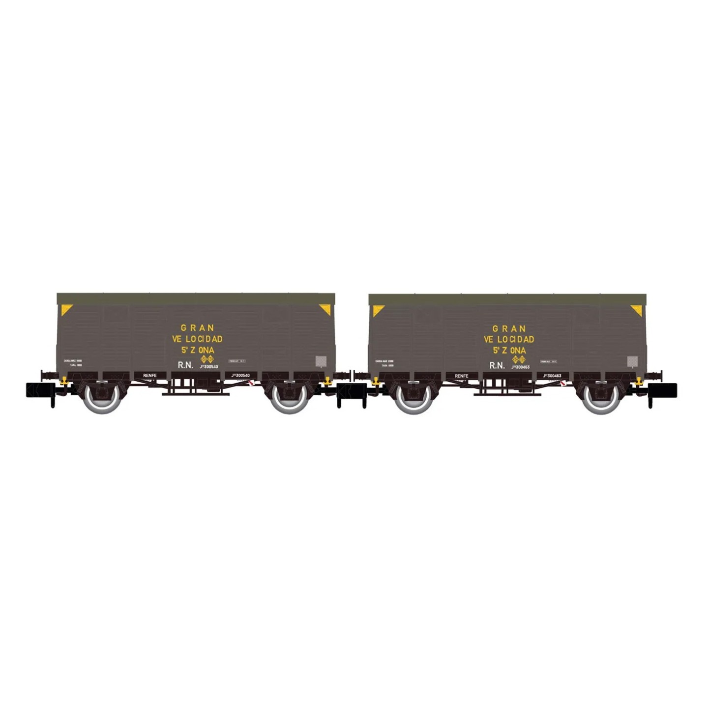 SET 2 VAGONES J300.000 RENFE ARNOLD HN6660 ESCALA N