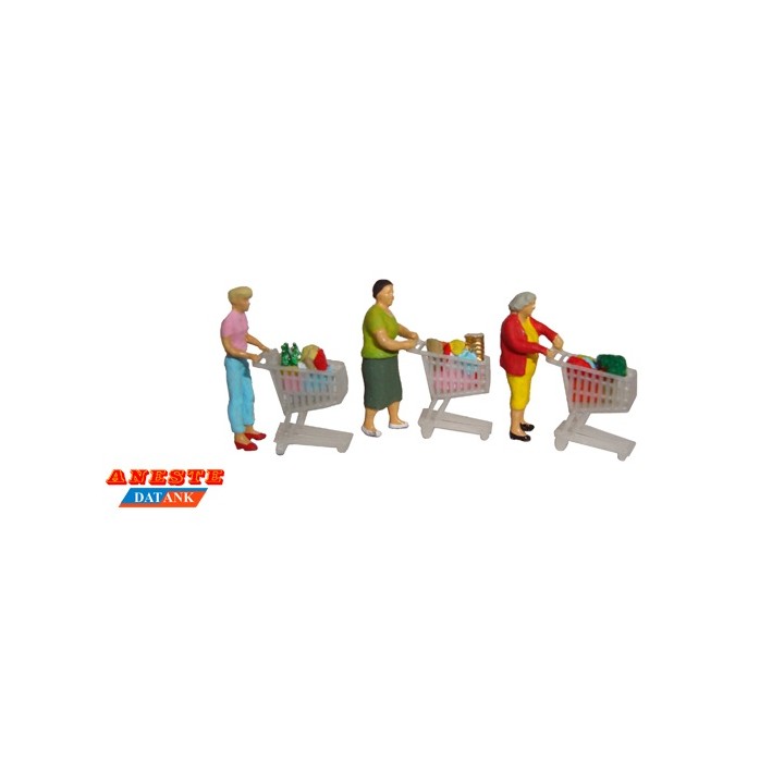 PERSONAS COMPRANDO EN EL SUPER ANESTE 4027 ESCALA H0