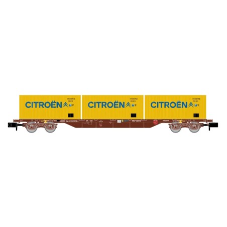 VAGON PORTACONTENEDORES CITROËN RENFE ARNOLD HN6652 ESCALA N