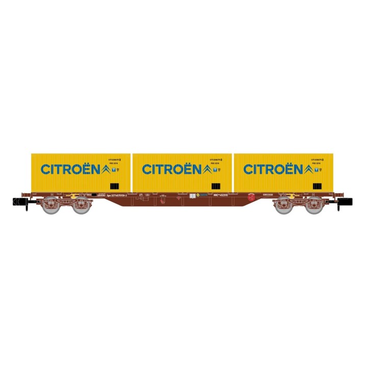 VAGON PORTACONTENEDORES CITROËN RENFE ARNOLD HN6652 ESCALA N