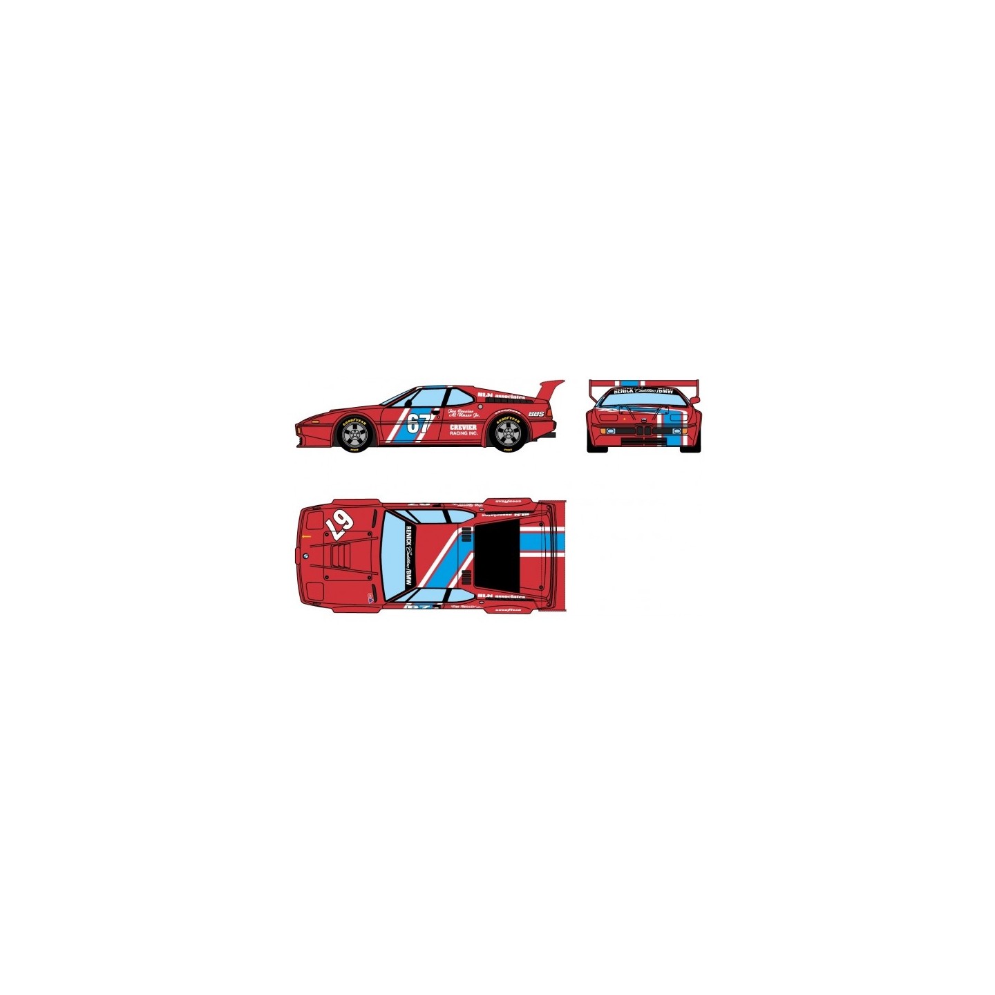 BMW M1 ROJO SCALEXTRIC ORIGINAL U10452S3000  1/32