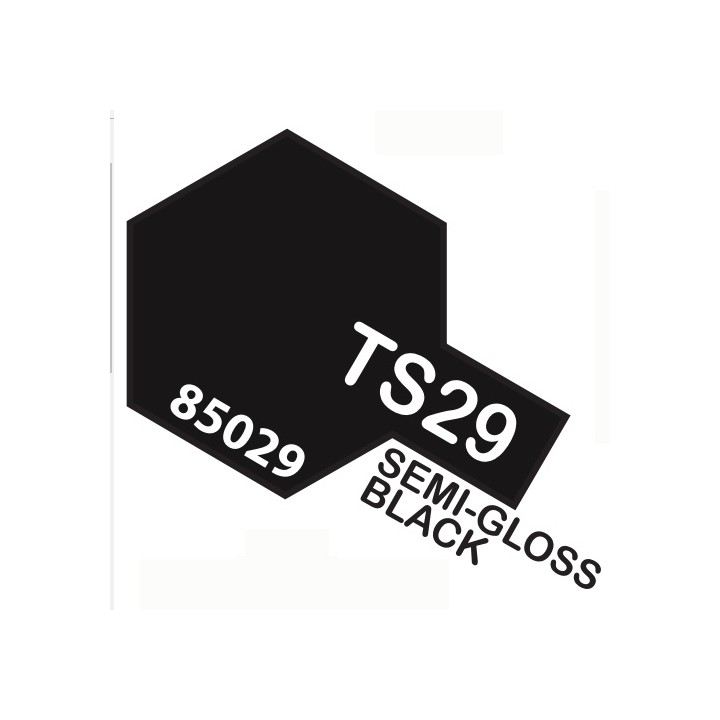SPRAY NEGRO SEMI BRILLANTE TS-29 TAMIYA 85029
