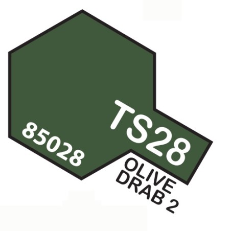 SPRAY VERDE OLIVA Nº2 TS-28 TAMIYA 85028