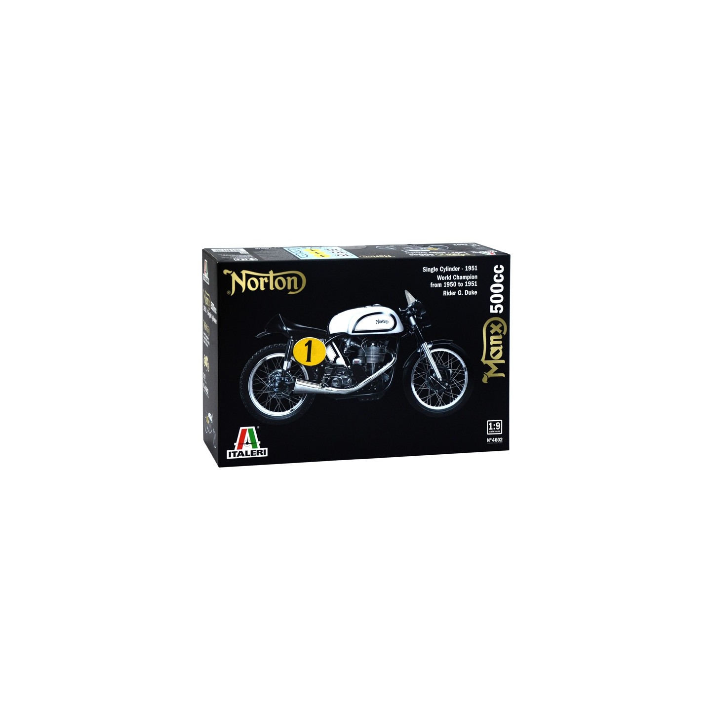 NORTON MANX 500cc 1951 ITALERI 4602 ESCALA 1/9