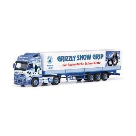 VOLVO FH 16 XL Planensattelzug 2a/3a GRIXXLY" HERPA 187763 ESCALA 1/87"