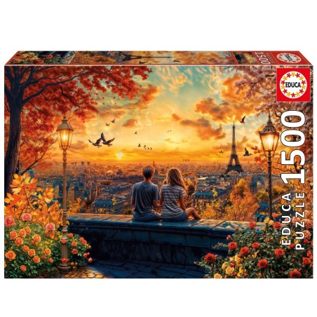PUZZLE ENAMORADOS EN PARIS 1500 PIEZAS EDUCA 20569