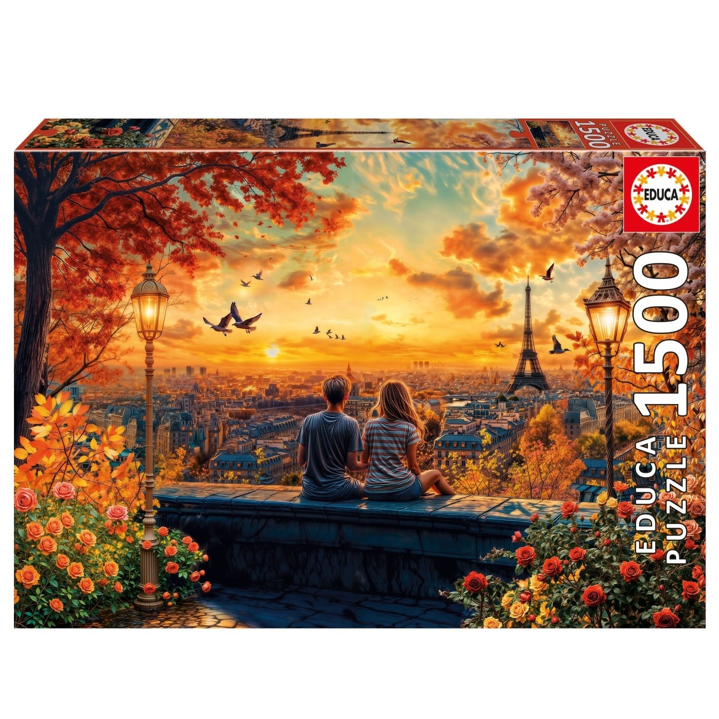 PUZZLE ENAMORADOS EN PARIS 1500 PIEZAS EDUCA 20569