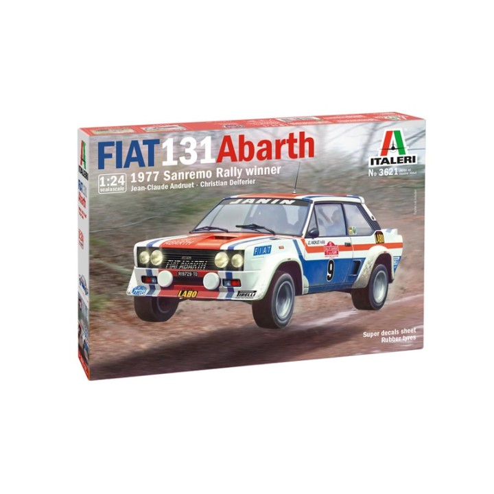 FIAT 131 ABARTH SANREMO 1977 ITALERI 3621 ESCALA 1/24