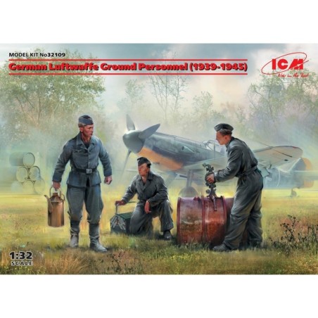 GERMAN LUTWAFE GROUND PERSONNEL WWII ICM 1/35