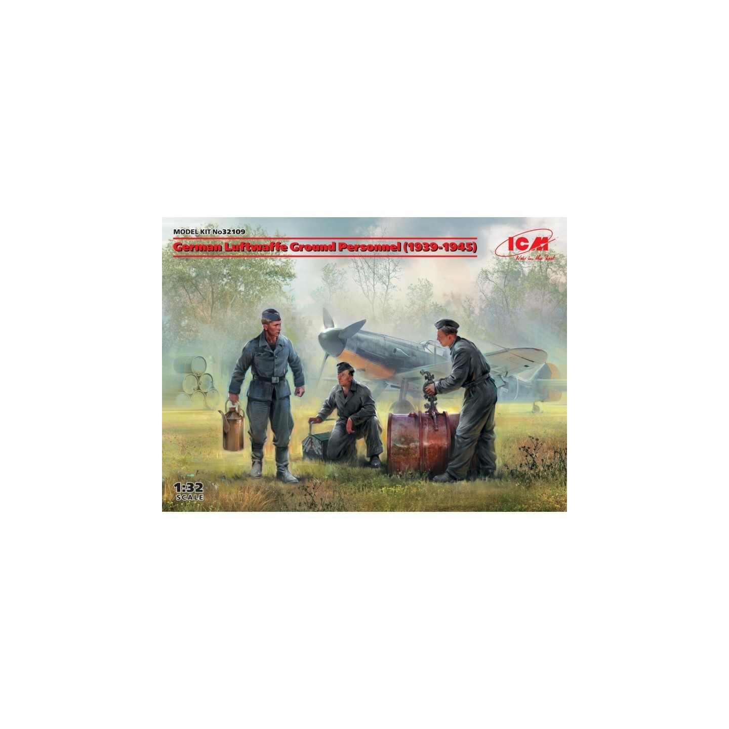 GERMAN LUTWAFE GROUND PERSONNEL WWII ICM 1/35