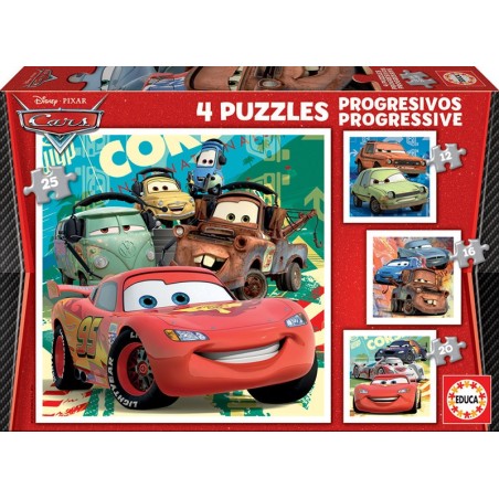 PUZZLE PROGRESIVO CARS 12-16 EDUCA 14942