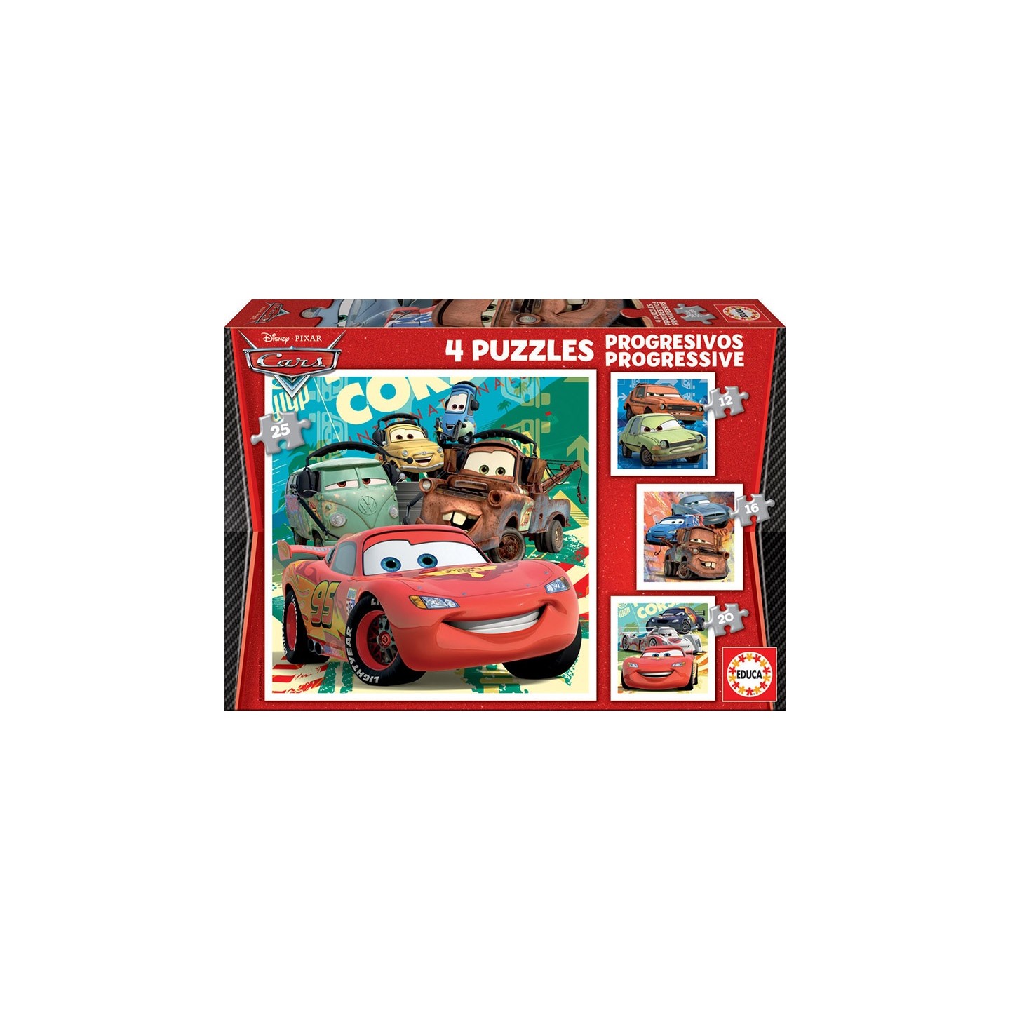 PUZZLE PROGRESIVO CARS 12-16 EDUCA 14942