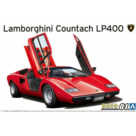 LAMBORGHINI COUNTACH LP400 AOSHIMA 05804 ESCALA 1/24