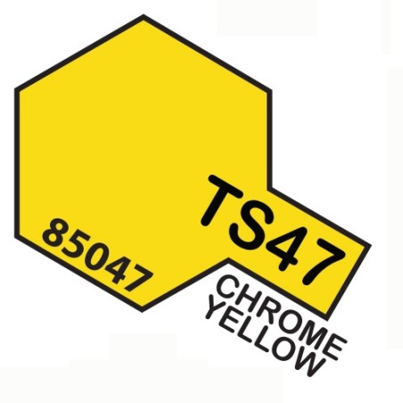 SPRAY AMARILLO CROMADO TS-47 TAMIYA 85047