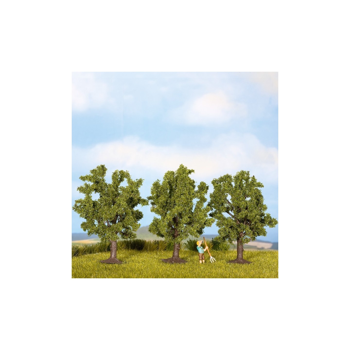 3 ARBOLES FRUTALES 80mm NOCH H0