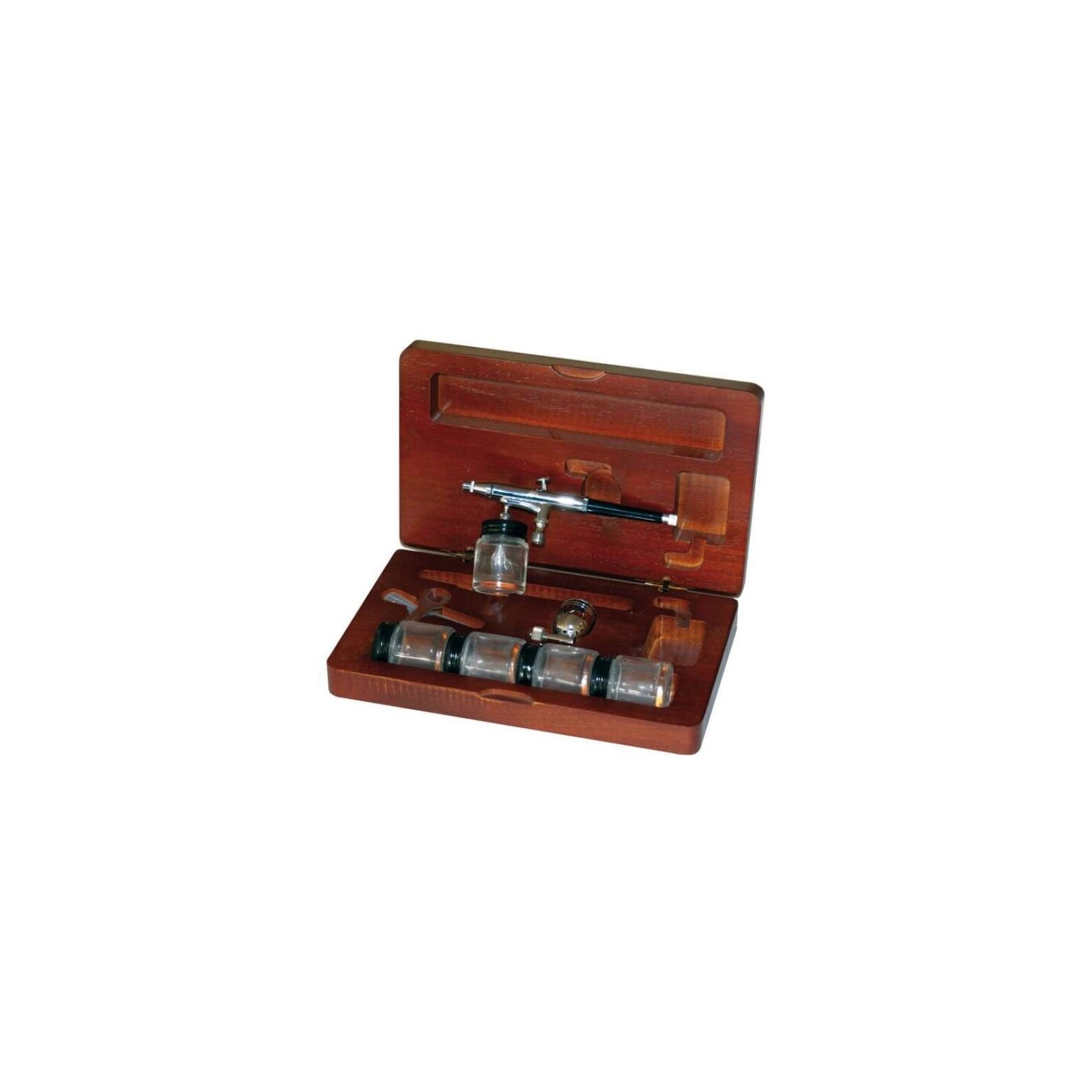 AERÓGRAFO PROFESIONAL CON CAJA DE MADERA