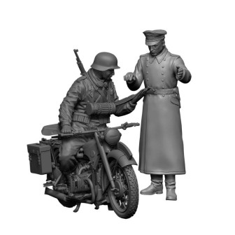 MOTOCICLETA ALEMANA R-12 ZVEZDA 3632 ESCALA 1/35
