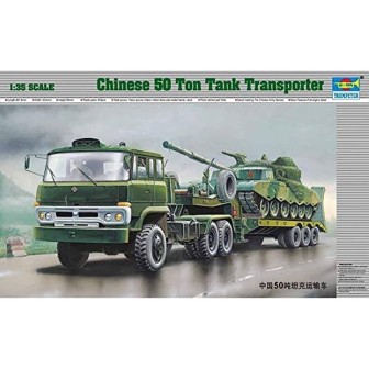 CAMION TRANSPORTA TANQUE CHINO TRUMPETER 1/35