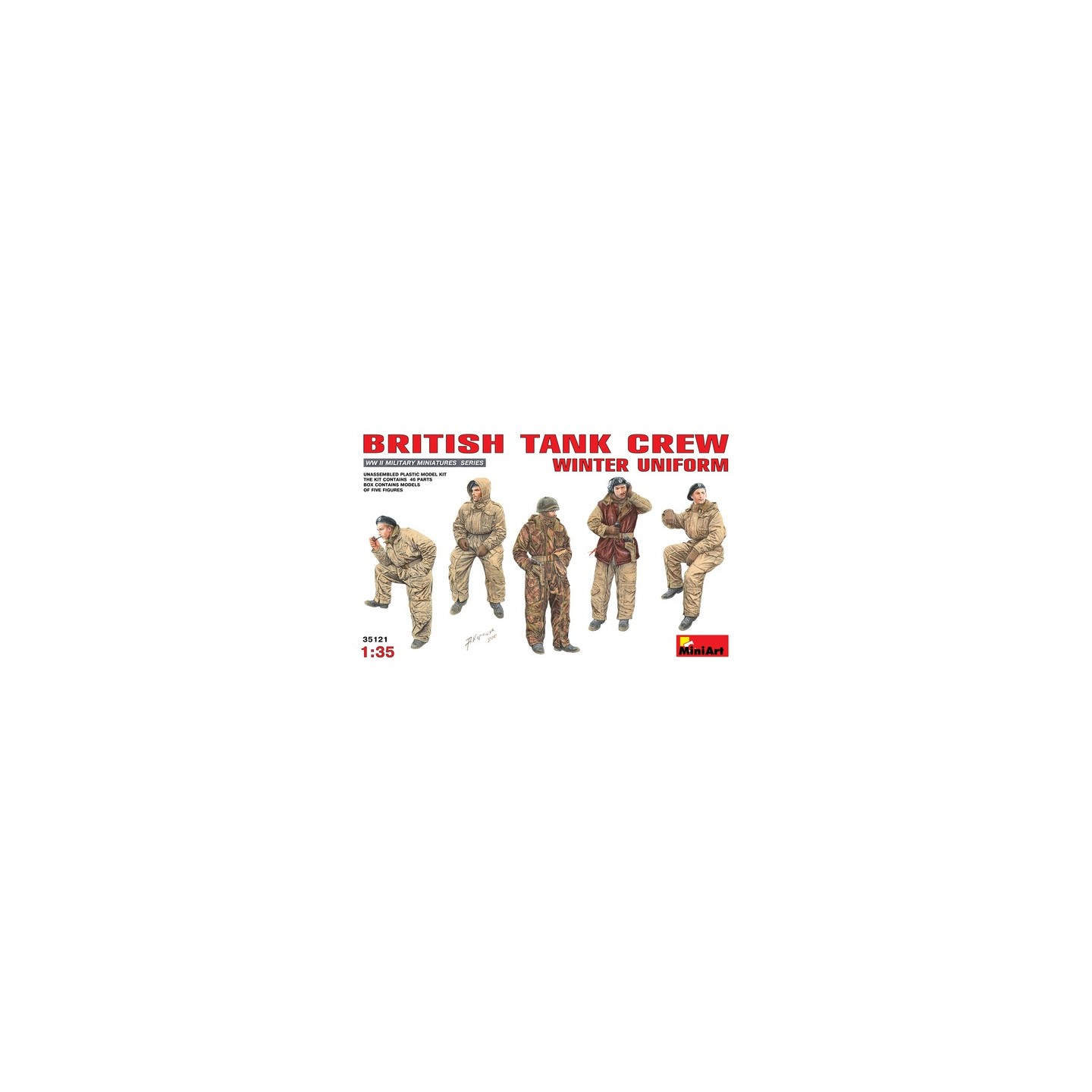 BRITISH TANK CREW WINTER MINI ART 1/35