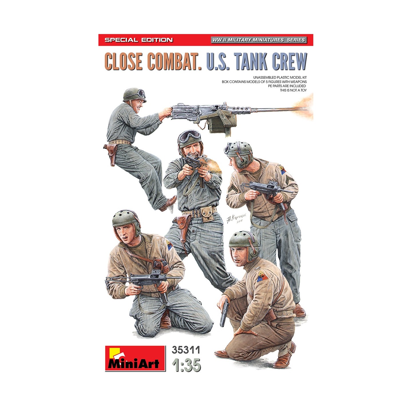 FIGURAS TANQUISTAS AMERICANOS MINIART 35311 ESCALA 1/35