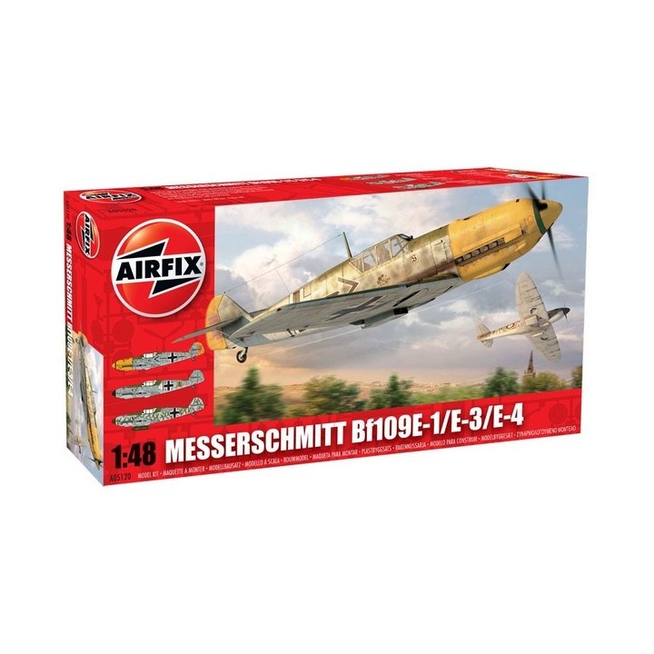 MESSERSCHMITT BF109E-1/E-3/E-4 AIRFIX 1/48