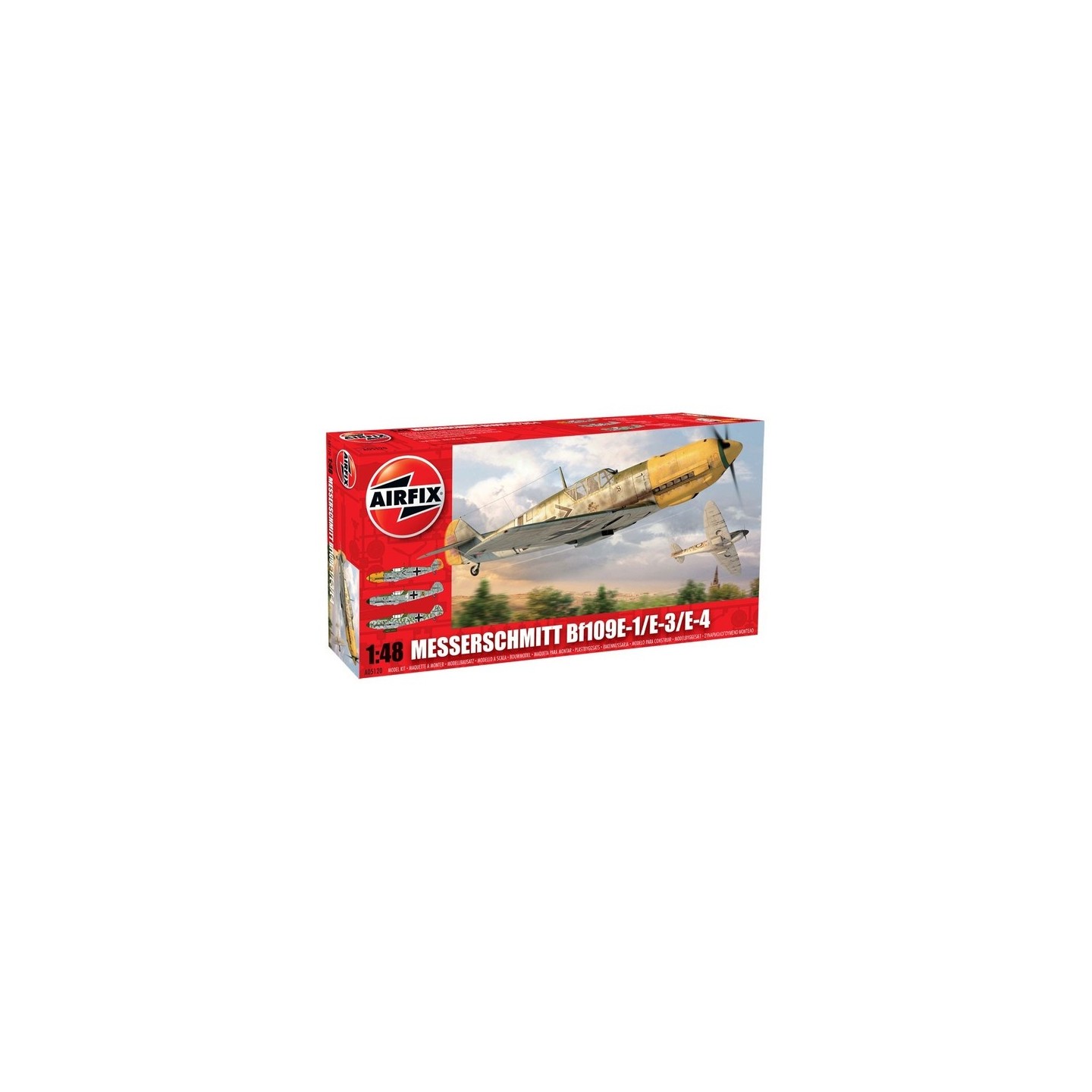 MESSERSCHMITT BF109E-1/E-3/E-4 AIRFIX 1/48