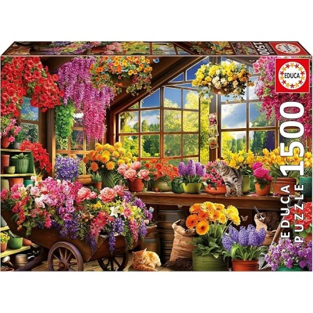 PUZZLE COBERTIZO DE JARDINERIA 1500 PIEZAS EDUCA 20567