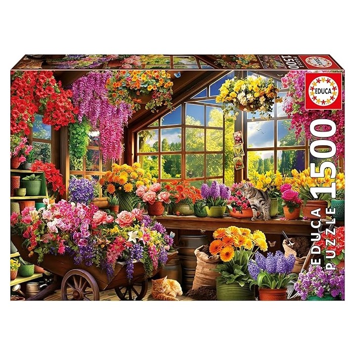 PUZZLE COBERTIZO DE JARDINERIA 1500 PIEZAS EDUCA 20567