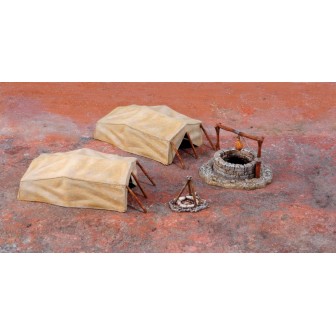 TIENDA DE CAMPAÑA EN EL DESIERTO ITALERI 1/72
