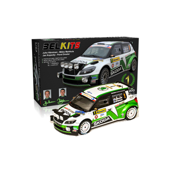 SKODA FABIA S2000 EVO 1º RALLY BARUM CZECH 2012 BELKITS 004 ESCALA 1/24