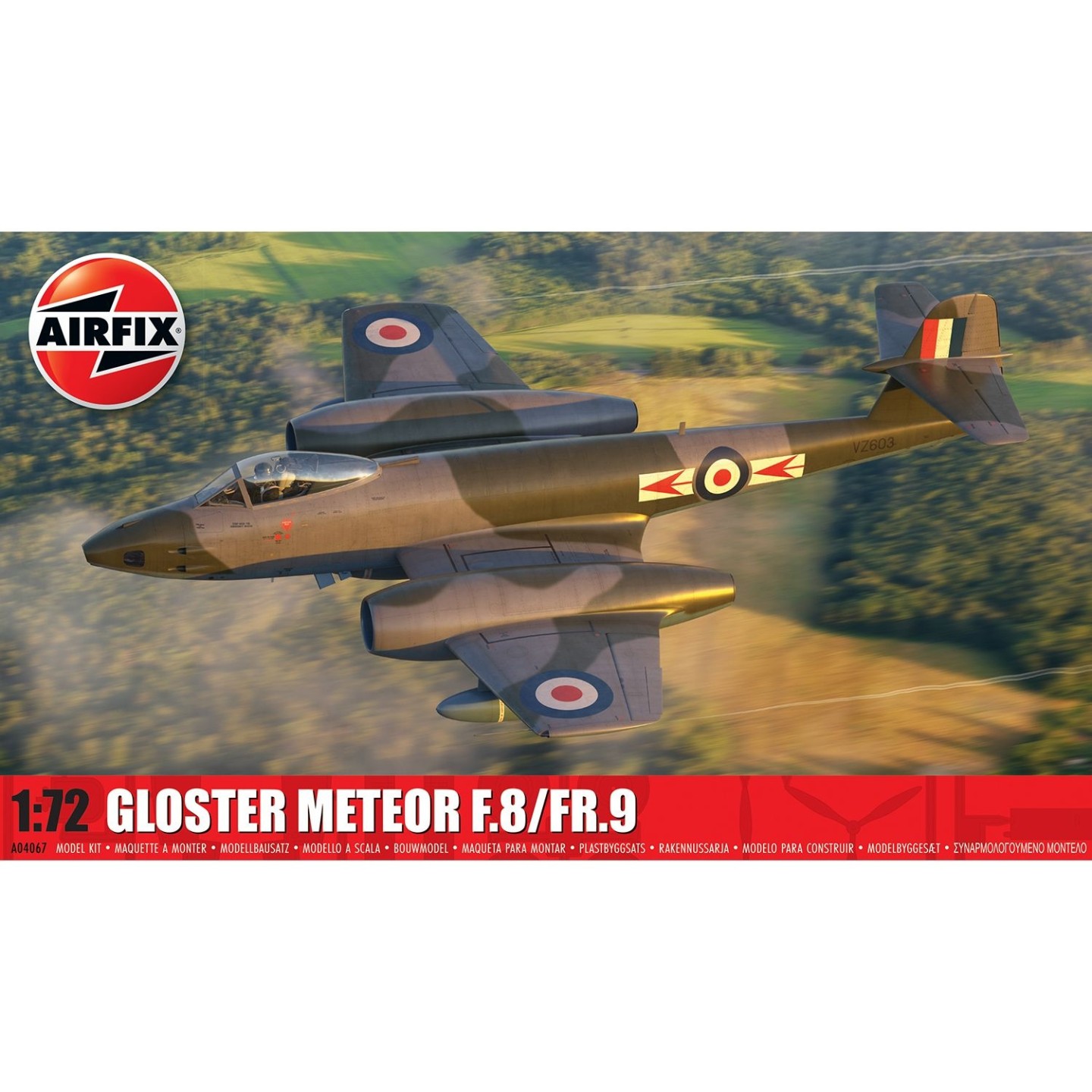 GLOSTER METEOR F.8/FR.9 AIRFIX A04067 ESCALA 1/72