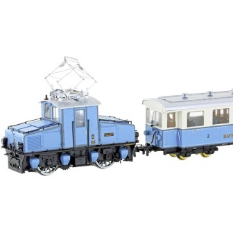 LOCOMOTORA BÁVARA CON 2 COCHES HOBBYTRAIN H0m