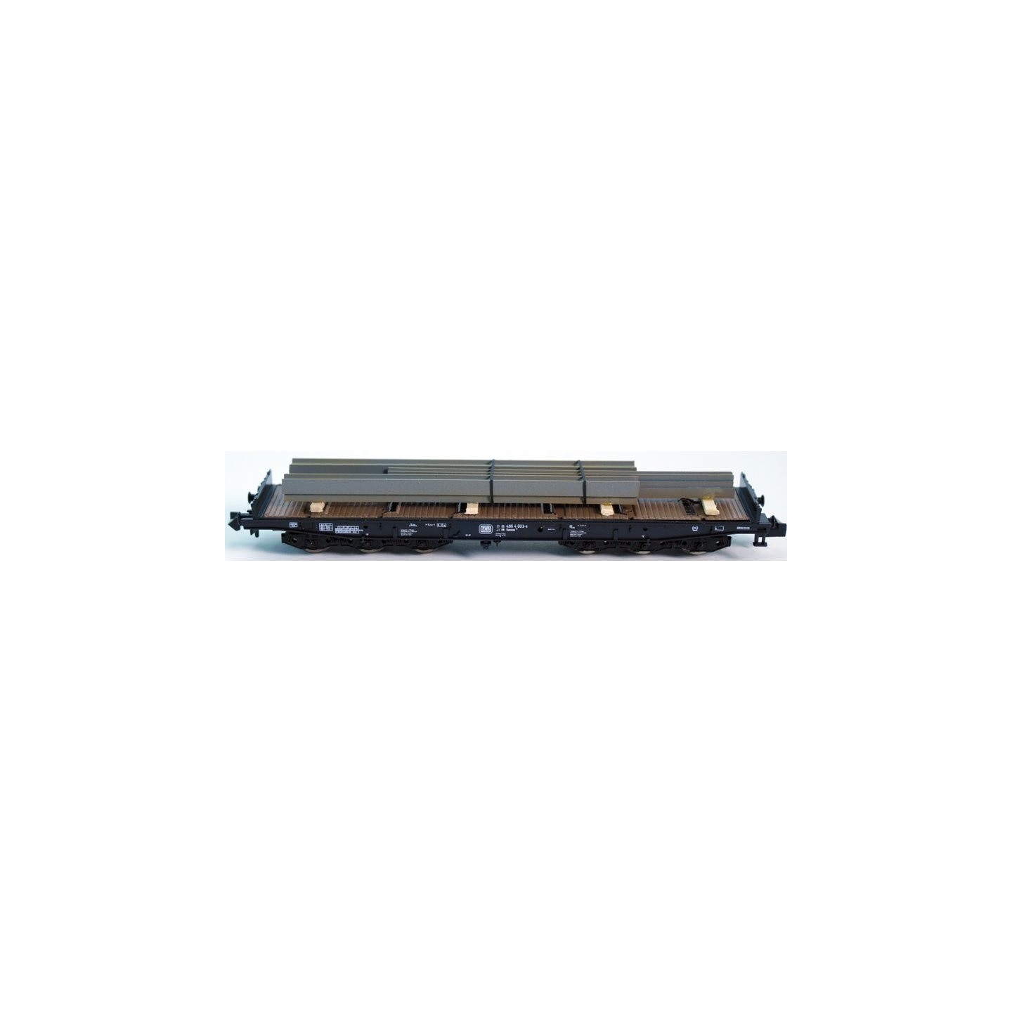 VAGON PLATAFORMA CON VIGAS ROCO 25571 ESCALA N