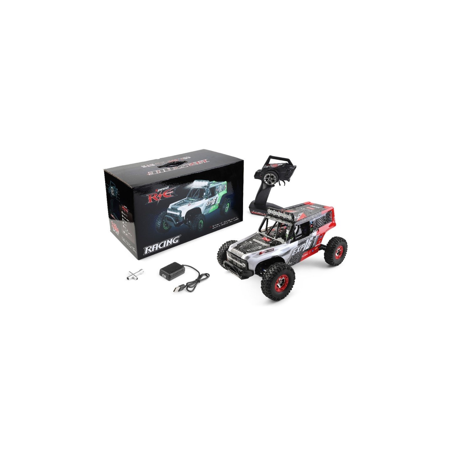 COCHE ELÉCTRICO RTR ROCK CRAWLER 4x4 WLTOYS 124006 ESCALA 1/12