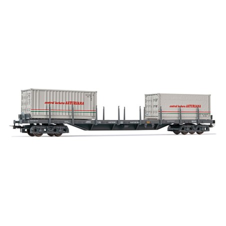VAGON CONTAINER CENTRAL LECHERA ASTURIAN ELECTROTREN 6548 ESCALA H0